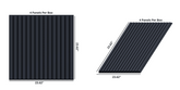 VW60 Acoustic Slat Panels - Black Oak